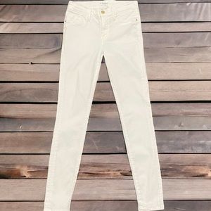 Women's FRAME Le Skinny De Jeanne Jeans in Blanc White Denim - Size 27